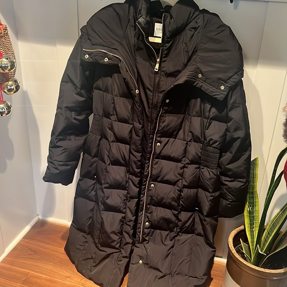 Cole Haan black puffer coat - Picture 2 of 5